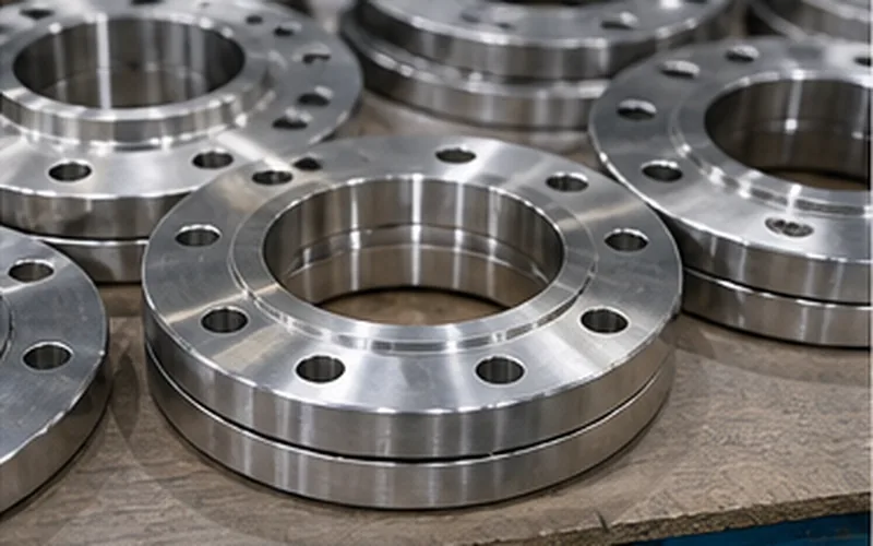 Stainless Steel Flanges stock photo