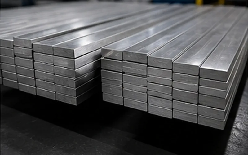 Stainless Steel Flats stock photo