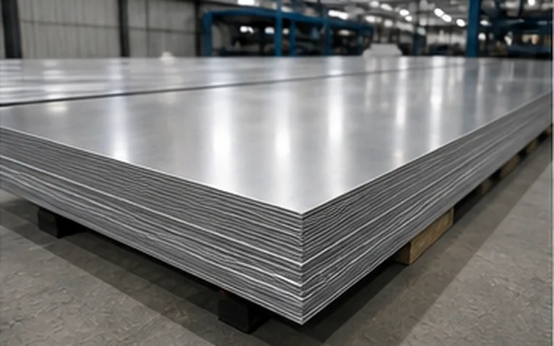 Stainless Steel Sheets stock photo